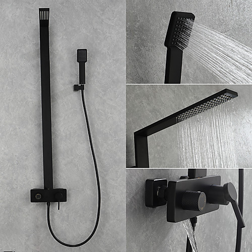 Shower System Set - Handshower Included Contemporary / Antique Painted Finishes Mount Outside Ceramic Valve Bath Shower Mixer Taps
Shower System Set - Handshower Included Contemporary / Antique Painted Finishes Mount Outside Ceramic Valve Bath Shower Mixer Taps