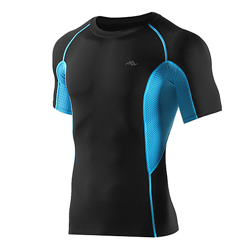 TRYSIL Men's Short Sleeve Compression Shirt Running Shirt Patchwork Tee Tshirt Top Athletic Nylon Breathable Quick Dry Moisture Wicking Fitness Gym Workout Running Jogging Training Sportswear Black
TRYSIL Men's Short Sleeve Compression Shirt Running Shirt Patchwork Tee Tshirt Top Athletic Nylon Breathable Quick Dry Moisture Wicking Fitness Gym Workout Running Jogging Training Sportswear Black