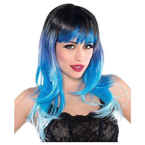 Cosplay Wig Fantasy Blue Curly With Bangs Wig Long Blue Synthetic Hair Women's Anime Cosplay Exquisite Blue
Cosplay Wig Fantasy Blue Curly With Bangs Wig Long Blue Synthetic Hair Women's Anime Cosplay Exquisite Blue