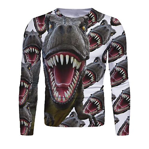 Men's Graphic Animal T-shirt Long Sleeve Daily Tops Basic Round Neck Dark Gray
Men's Graphic Animal T-shirt Long Sleeve Daily Tops Basic Round Neck Dark Gray