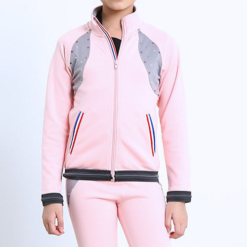 Figure Skating Fleece Jacket Women's Girls' Ice Skating Jacket Top Pink Stretchy Training Skating Wear Warm Patchwork Crystal / Rhinestone Long Sleeve Ice Skating Winter Sports Figure Skating / Kids
Figure Skating Fleece Jacket Women's Girls' Ice Skating Jacket Top Pink Stretchy Training Skating Wear Warm Patchwork Crystal / Rhinestone Long Sleeve Ice Skating Winter Sports Figure Skating / Kids