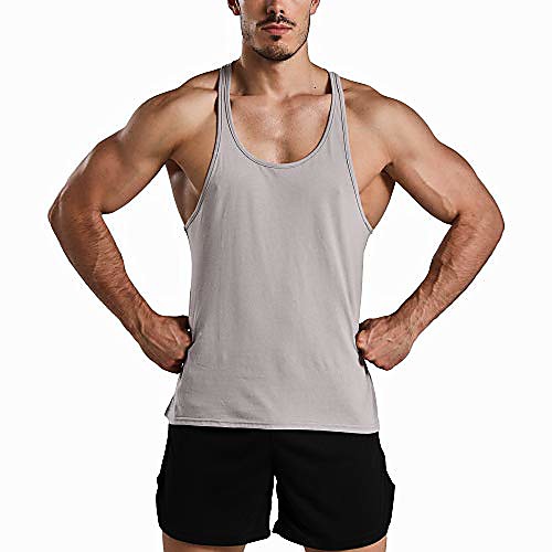 men's athletic stringer gym muscle workout racerback fitness tank tops gray xl
men's athletic stringer gym muscle workout racerback fitness tank tops gray xl