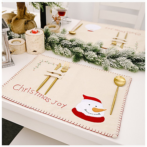 Placemat Linens Christmas Contemporary Holiday Table Cover Table Decorations For Christmas Rectangular 4634 cm Khaki 4 Pcs
Placemat Linens Christmas Contemporary Holiday Table Cover Table Decorations For Christmas Rectangular 4634 cm Khaki 4 Pcs