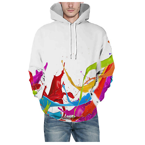 Men's Pullover Hoodie Sweatshirt Graphic 3D Daily 3D Print Basic Hoodies Sweatshirts White
Men's Pullover Hoodie Sweatshirt Graphic 3D Daily 3D Print Basic Hoodies Sweatshirts White