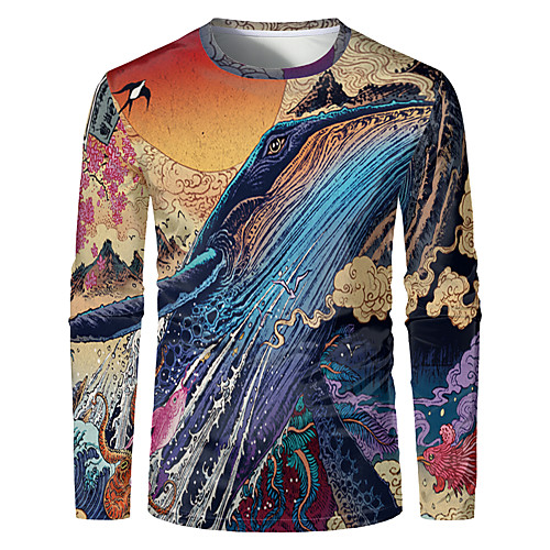 Men's T shirt 3D Print Graphic 3D Plus Size Print Long Sleeve Daily Tops Elegant Exaggerated Rainbow
Men's T shirt 3D Print Graphic 3D Plus Size Print Long Sleeve Daily Tops Elegant Exaggerated Rainbow