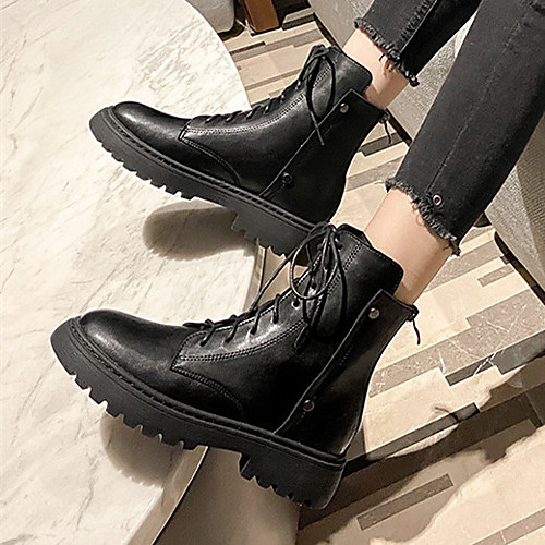 Women's Boots Chunky Heel Round Toe Booties Ankle Boots British Daily PU Solid Colored Black / Booties / Ankle Boots
Women's Boots Chunky Heel Round Toe Booties Ankle Boots British Daily PU Solid Colored Black / Booties / Ankle Boots