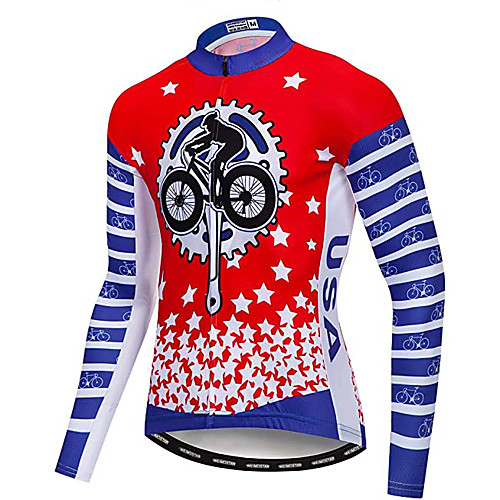 21Grams Men's Long Sleeve Cycling Jersey Winter Fleece Red Bike Jersey Top Mountain Bike MTB Road Bike Cycling UV Resistant Fleece Lining Breathable Sports Clothing Apparel / Stretchy / Athleisure
21Grams Men's Long Sleeve Cycling Jersey Winter Fleece Red Bike Jersey Top Mountain Bike MTB Road Bike Cycling UV Resistant Fleece Lining Breathable Sports Clothing Apparel / Stretchy / Athleisure