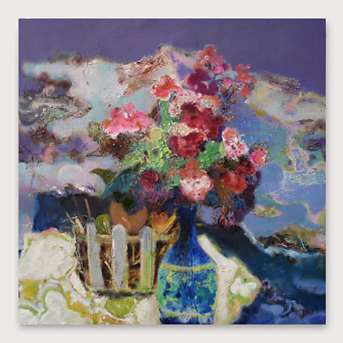 Oil Painting Hand Painted Square Abstract Floral / Botanical Modern Stretched Canvas
Oil Painting Hand Painted Square Abstract Floral / Botanical Modern Stretched Canvas