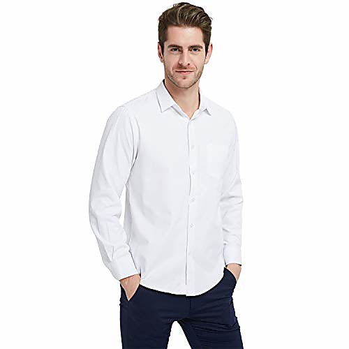 Men's Shirt Solid Color Ceremony Tops White long sleeve Black long sleeve Navy blue long sleeve
Men's Shirt Solid Color Ceremony Tops White long sleeve Black long sleeve Navy blue long sleeve