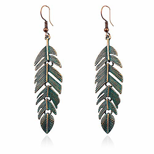 handmade boho vintage green bronze lightweight statement leaf earrings with detailed texture drop dangle earring for women (green bronze)
handmade boho vintage green bronze lightweight statement leaf earrings with detailed texture drop dangle earring for women (green bronze)