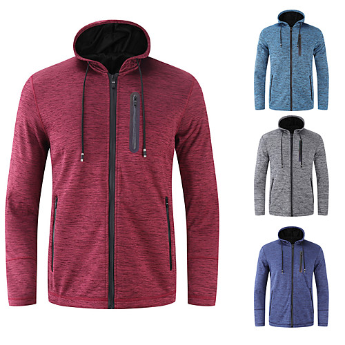 Men's Coat Front Zipper Stand Collar Solid Color Sport Athleisure Jacket Tracksuit Long Sleeve Breathable Quick Dry Sweat Out Comfortable Exercise & Fitness Running Training Outdoor / Winter
Men's Coat Front Zipper Stand Collar Solid Color Sport Athleisure Jacket Tracksuit Long Sleeve Breathable Quick Dry Sweat Out Comfortable Exercise & Fitness Running Training Outdoor / Winter