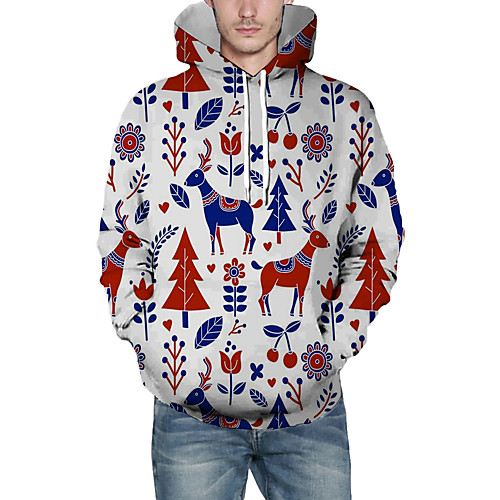Men's Pullover Hoodie Sweatshirt Graphic 3D Reindeer Christmas Daily 3D Print Christmas Hoodies Sweatshirts White
Men's Pullover Hoodie Sweatshirt Graphic 3D Reindeer Christmas Daily 3D Print Christmas Hoodies Sweatshirts White