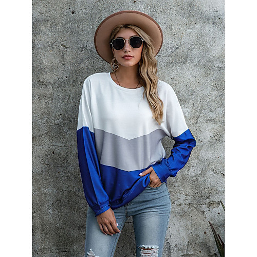 Women's Pullover Sweatshirt Color Block Sports Going out Casual Streetwear Hoodies Sweatshirts Blue Purple Green
Women's Pullover Sweatshirt Color Block Sports Going out Casual Streetwear Hoodies Sweatshirts Blue Purple Green