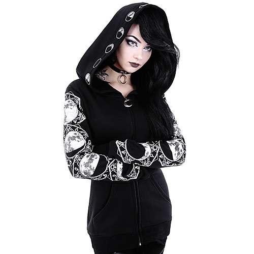 Women's Zip Up Hoodie Sweatshirt Graphic Zipper Daily Halloween Hoodies Sweatshirts Black
Women's Zip Up Hoodie Sweatshirt Graphic Zipper Daily Halloween Hoodies Sweatshirts Black