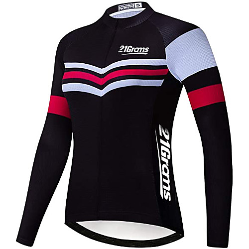 21Grams Men's Long Sleeve Cycling Jersey Winter Fleece Black Stripes Bike Jersey Top Mountain Bike MTB Road Bike Cycling UV Resistant Fleece Lining Breathable Sports Clothing Apparel / Stretchy
21Grams Men's Long Sleeve Cycling Jersey Winter Fleece Black Stripes Bike Jersey Top Mountain Bike MTB Road Bike Cycling UV Resistant Fleece Lining Breathable Sports Clothing Apparel / Stretchy