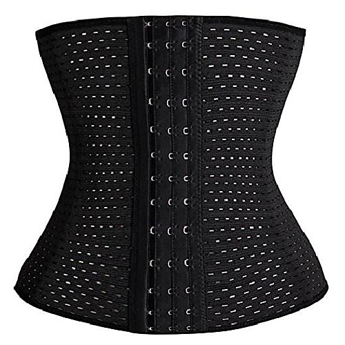 women's workout weight loss tummy slimmer waist trainer sports girdle l, black
women's workout weight loss tummy slimmer waist trainer sports girdle l, black