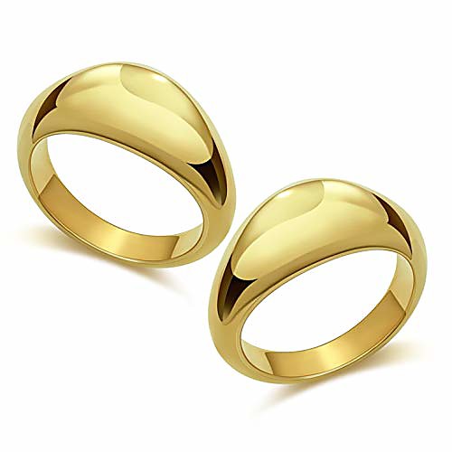 chunky gold dome ring set for women thick gold plated rings for women size 7(2pcs)
chunky gold dome ring set for women thick gold plated rings for women size 7(2pcs)