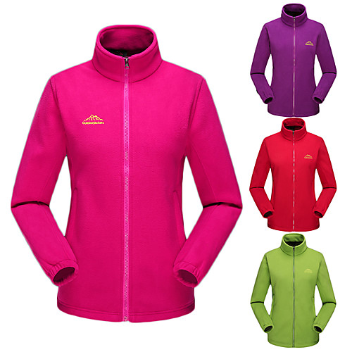 Women's Hiking Jacket Hiking Fleece Jacket Winter Outdoor Solid Color Thermal Warm Windproof Fleece Lining Breathable Winter Fleece Jacket Fleece Full Length Visible Zipper Camping / Hiking Hunting
Women's Hiking Jacket Hiking Fleece Jacket Winter Outdoor Solid Color Thermal Warm Windproof Fleece Lining Breathable Winter Fleece Jacket Fleece Full Length Visible Zipper Camping / Hiking Hunting