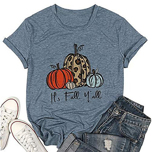 its fall yall t shirt women funny pumpkin graphic halloween tees fall short sleeve thanksgiving shirts (blue, s)
its fall yall t shirt women funny pumpkin graphic halloween tees fall short sleeve thanksgiving shirts (blue, s)