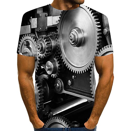 Men's T shirt 3D Print Graphic Plus Size Print Short Sleeve Daily Tops Streetwear Black
Men's T shirt 3D Print Graphic Plus Size Print Short Sleeve Daily Tops Streetwear Black