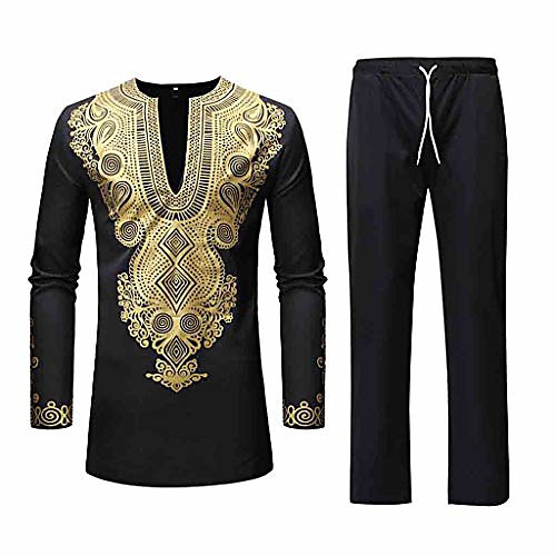 Men's African Dashiki Print Two Piece Outfit Casual Long Sleeve Slim Fit Hipster Shirt Pants Set Teresamoon
Men's African Dashiki Print Two Piece Outfit Casual Long Sleeve Slim Fit Hipster Shirt Pants Set Teresamoon