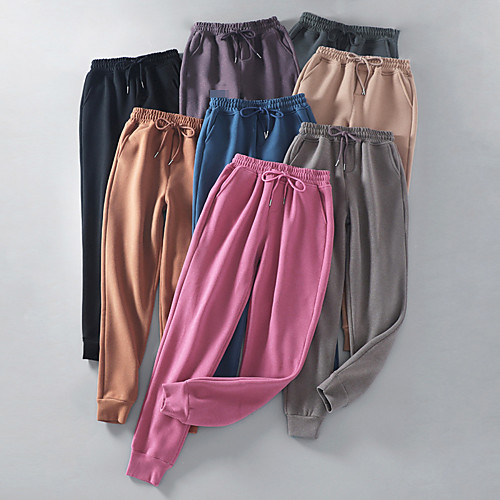Women's Sweatpants Joggers Jogger Pants Street Bottoms Drawstring Fleece Cotton Winter Fitness Gym Workout Running Training Exercise Breathable Moisture Wicking Soft Sport Solid Colored Dark Pink
Women's Sweatpants Joggers Jogger Pants Street Bottoms Drawstring Fleece Cotton Winter Fitness Gym Workout Running Training Exercise Breathable Moisture Wicking Soft Sport Solid Colored Dark Pink