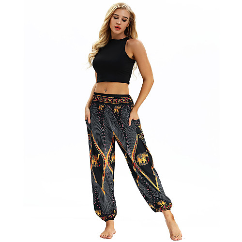 Women's Yoga Pants Side Pockets Harem Bottoms Breathable Quick Dry Black Yoga Fitness Gym Workout Sports Activewear / Casual / Athleisure
Women's Yoga Pants Side Pockets Harem Bottoms Breathable Quick Dry Black Yoga Fitness Gym Workout Sports Activewear / Casual / Athleisure
