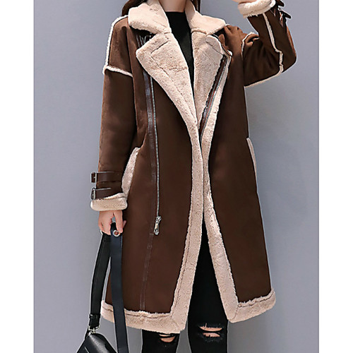 Women's Solid Colored Basic Fall & Winter Coat Long Daily Long Sleeve Polyster Coat Tops Light Brown
Women's Solid Colored Basic Fall & Winter Coat Long Daily Long Sleeve Polyster Coat Tops Light Brown