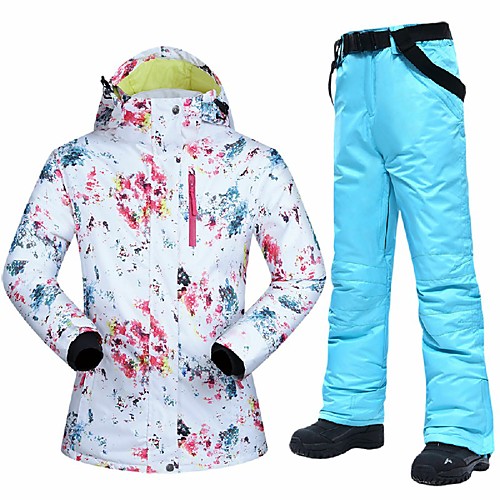 MUTUSNOW Women's Ski Jacket with Pants Skiing Hiking Snowboarding Waterproof Windproof Warm Polyester Clothing Suit Ski Wear / Winter
MUTUSNOW Women's Ski Jacket with Pants Skiing Hiking Snowboarding Waterproof Windproof Warm Polyester Clothing Suit Ski Wear / Winter