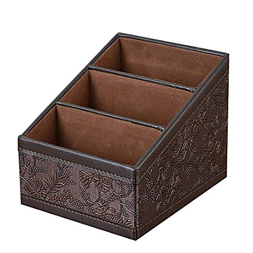 3 slot compartments multifunctional pu leather desktop storage office desktop organizer remote control holder & #40;smooth brown& #41;
3 slot compartments multifunctional pu leather desktop storage office desktop organizer remote control holder & #40;smooth brown& #41;