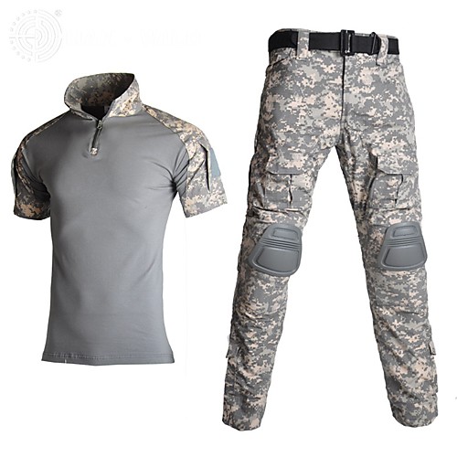 Men's Hunting T-shirt Outdoor Breathable Quick Dry Breathability Soft Fall Spring Summer Camo / Camouflage Top Polyester Camping / Hiking Hunting Fishing Camouflage Color Black Camouflage / 2pcs
Men's Hunting T-shirt Outdoor Breathable Quick Dry Breathability Soft Fall Spring Summer Camo / Camouflage Top Polyester Camping / Hiking Hunting Fishing Camouflage Color Black Camouflage / 2pcs