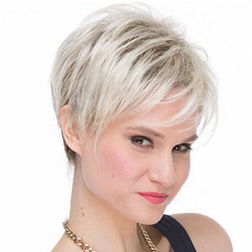 Synthetic Wig Straight Asymmetrical Wig Short Grey Synthetic Hair Women's Fashionable Design Classic Exquisite Gray
Synthetic Wig Straight Asymmetrical Wig Short Grey Synthetic Hair Women's Fashionable Design Classic Exquisite Gray
