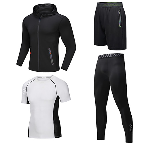 Men's Full Zip Activewear Set Athletic Athleisure Long Sleeve 4pcs Winter Front Zipper Elastane Breathable Quick Dry Moisture Wicking Fitness Gym Workout Running Active Training Jogging Sportswear
Men's Full Zip Activewear Set Athletic Athleisure Long Sleeve 4pcs Winter Front Zipper Elastane Breathable Quick Dry Moisture Wicking Fitness Gym Workout Running Active Training Jogging Sportswear