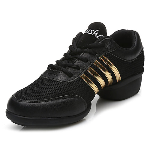 Women's Dance Sneakers Modern Shoes Practice Trainning Dance Shoes Sneaker Splicing Thick Heel Black / Gold Black / Silver White Lace-up
Women's Dance Sneakers Modern Shoes Practice Trainning Dance Shoes Sneaker Splicing Thick Heel Black / Gold Black / Silver White Lace-up
