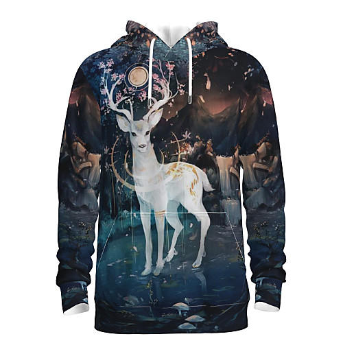 Men's Pullover Hoodie Sweatshirt Graphic 3D Reindeer Christmas Daily 3D Print 3D Print Christmas Hoodies Sweatshirts Navy Blue
Men's Pullover Hoodie Sweatshirt Graphic 3D Reindeer Christmas Daily 3D Print 3D Print Christmas Hoodies Sweatshirts Navy Blue