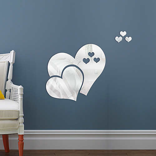Double Love Heart Shape Mirror Self-adhesive Stickers Crystal Wall Paper DIY 3D Home Wall Decal DecorationQ501 3025cm
Double Love Heart Shape Mirror Self-adhesive Stickers Crystal Wall Paper DIY 3D Home Wall Decal DecorationQ501 3025cm