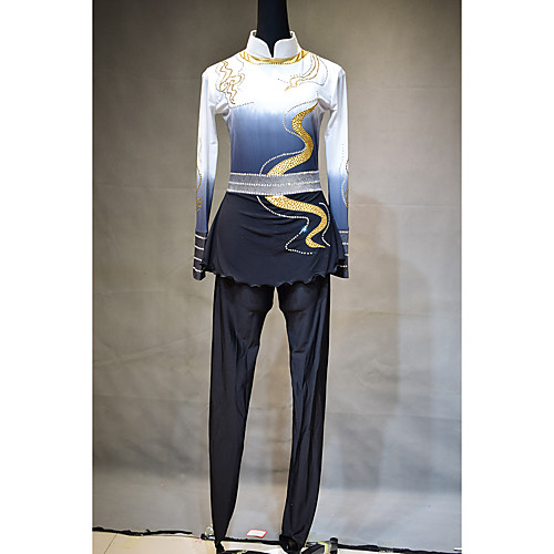 Figure Skating Jacket with Pants Women's Girls' Ice Skating Top Bottoms Dark Navy Spandex High Elasticity Training Competition Skating Wear Classic Crystal / Rhinestone Gradient Color Long Sleeve Ice
Figure Skating Jacket with Pants Women's Girls' Ice Skating Top Bottoms Dark Navy Spandex High Elasticity Training Competition Skating Wear Classic Crystal / Rhinestone Gradient Color Long Sleeve Ice