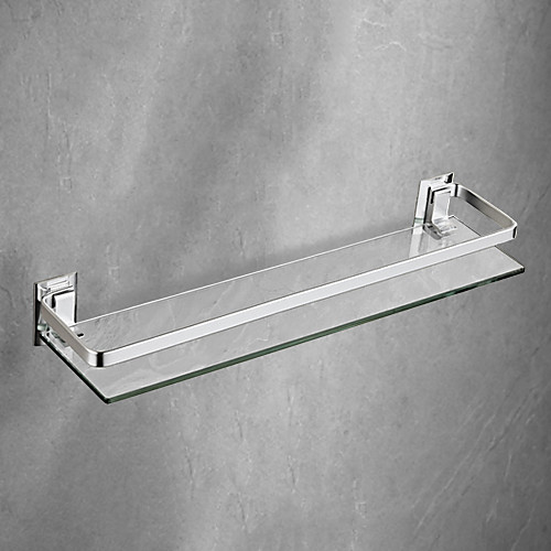 Space Aluminum Bathroom Shelf Solid Alloy with Thickened Tempered Glass Rectangular Bathroom Rack Wall-mounted
Space Aluminum Bathroom Shelf Solid Alloy with Thickened Tempered Glass Rectangular Bathroom Rack Wall-mounted