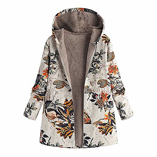 womens floral print warm thick plush outwear hooded jacket vintage parka zipper overcoats s-5xl orange
womens floral print warm thick plush outwear hooded jacket vintage parka zipper overcoats s-5xl orange