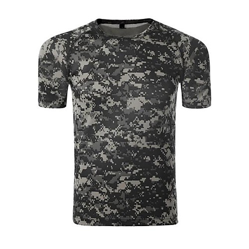 Men's Hunting T-shirt Outdoor Breathable Quick Dry Outdoor Sweat wicking Fall Spring Summer Camo Top Cotton Camping / Hiking Hunting Fishing Black Army Green Camouflage
Men's Hunting T-shirt Outdoor Breathable Quick Dry Outdoor Sweat wicking Fall Spring Summer Camo Top Cotton Camping / Hiking Hunting Fishing Black Army Green Camouflage