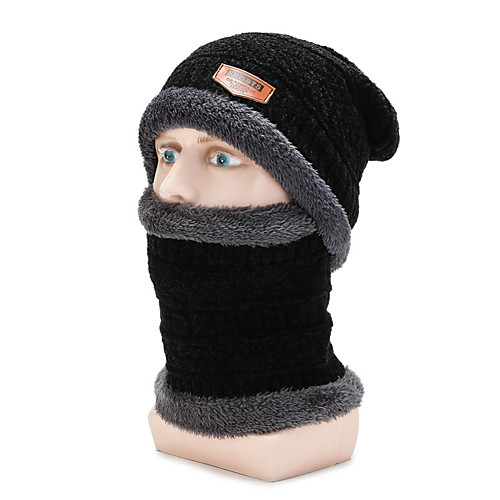 Men's Hiking Cap Beanie Hat 1 set Winter Outdoor Windproof Warm Soft Thick Neck Gaiter Neck Tube Skull Cap Beanie Solid Color Cotton Blend Black Brown Dark Blue for Fishing Climbing Running
Men's Hiking Cap Beanie Hat 1 set Winter Outdoor Windproof Warm Soft Thick Neck Gaiter Neck Tube Skull Cap Beanie Solid Color Cotton Blend Black Brown Dark Blue for Fishing Climbing Running