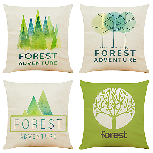 Set of 4 Small Fresh Green Plants Linen Square Decorative Throw Pillow Cases Sofa Cushion Covers 18x18
Set of 4 Small Fresh Green Plants Linen Square Decorative Throw Pillow Cases Sofa Cushion Covers 18x18