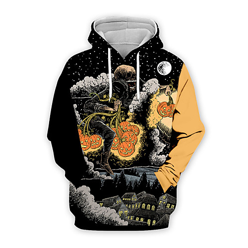 Men's Pullover Hoodie Sweatshirt Graphic Pumpkin Daily Weekend 3D Print Casual Halloween Hoodies Sweatshirts Black
Men's Pullover Hoodie Sweatshirt Graphic Pumpkin Daily Weekend 3D Print Casual Halloween Hoodies Sweatshirts Black