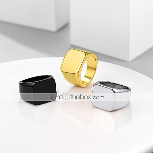 Band Ring Geometrical Black Gold Silver Stainless Steel Simple Fashion Oversized 1pc 7 8 9 10 11 / Men's
Band Ring Geometrical Black Gold Silver Stainless Steel Simple Fashion Oversized 1pc 7 8 9 10 11 / Men's