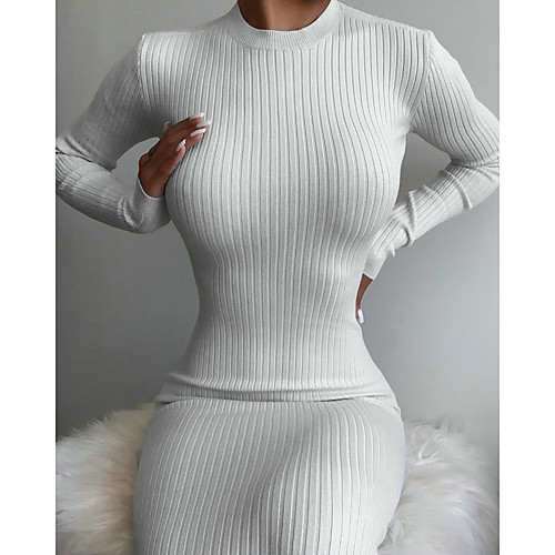 Women's Sheath Dress Maxi long Dress White Long Sleeve Solid Color Backless Fall Round Neck Sexy 2021 S M L XL
Women's Sheath Dress Maxi long Dress White Long Sleeve Solid Color Backless Fall Round Neck Sexy 2021 S M L XL
