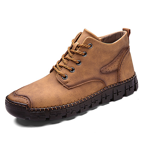 Men's Boots Casual Boots Casual Daily Outdoor Walking Shoes Faux Leather Handmade Wear Proof Booties / Ankle Boots Light Brown Black Dark Green Fall Winter
Men's Boots Casual Boots Casual Daily Outdoor Walking Shoes Faux Leather Handmade Wear Proof Booties / Ankle Boots Light Brown Black Dark Green Fall Winter