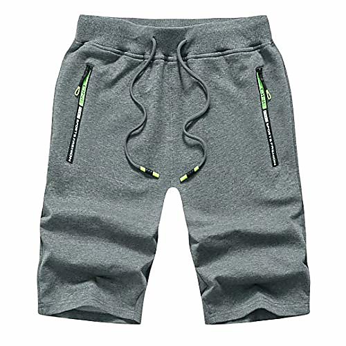 mens shorts casual cotton workout elastic waist short pants drawstring beach shorts with zipper pockets-gray-xxxl
mens shorts casual cotton workout elastic waist short pants drawstring beach shorts with zipper pockets-gray-xxxl