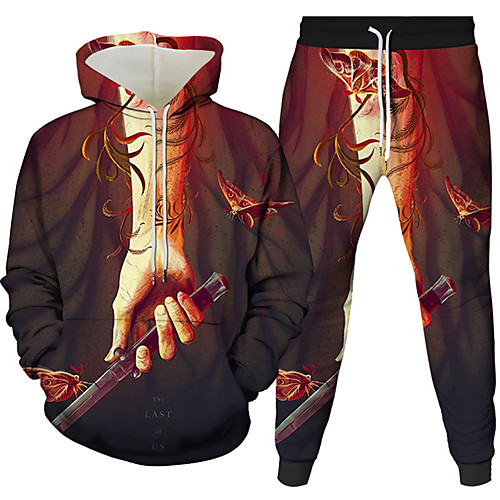 Men's 3D Hoodies Set Graphic 3D 2 Piece Hooded Daily 3D Print Casual Hoodies Sweatshirts Long Sleeve Black 
Men's 3D Hoodies Set Graphic 3D 2 Piece Hooded Daily 3D Print Casual Hoodies Sweatshirts Long Sleeve Black