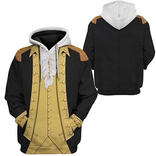 Inspired by Historical Figure George Washington Cosplay Costume Hoodie Terylene Graphic Printing Hoodie For Women's / Men's
Inspired by Historical Figure George Washington Cosplay Costume Hoodie Terylene Graphic Printing Hoodie For Women's / Men's