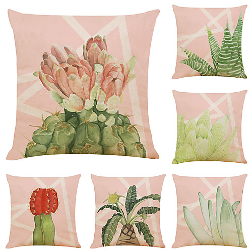 Set of 6 Small Fresh Green Plants Linen Square Decorative Throw Pillow Cases Sofa Cushion Covers 18x18
Set of 6 Small Fresh Green Plants Linen Square Decorative Throw Pillow Cases Sofa Cushion Covers 18x18
